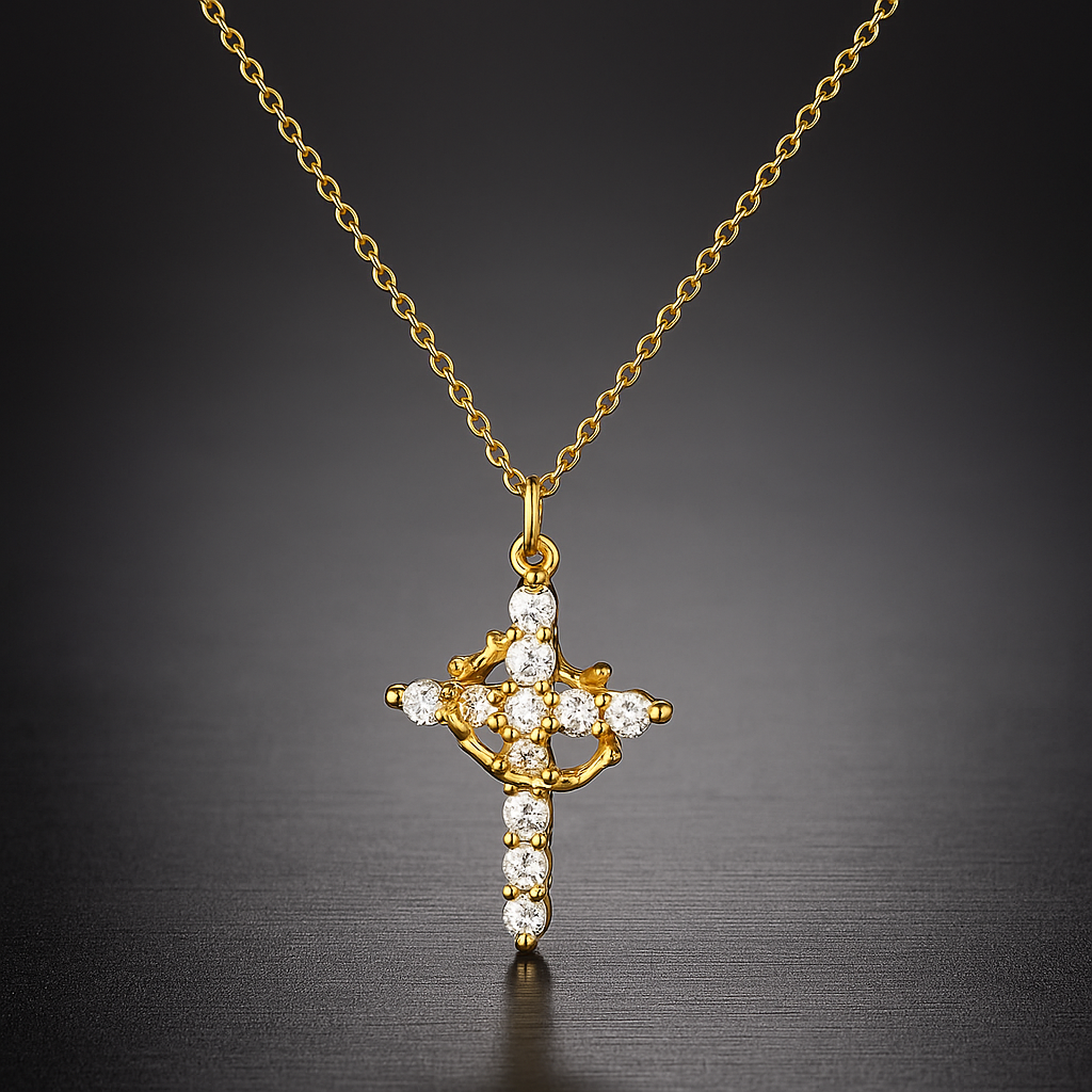 Jetu Cross Necklace